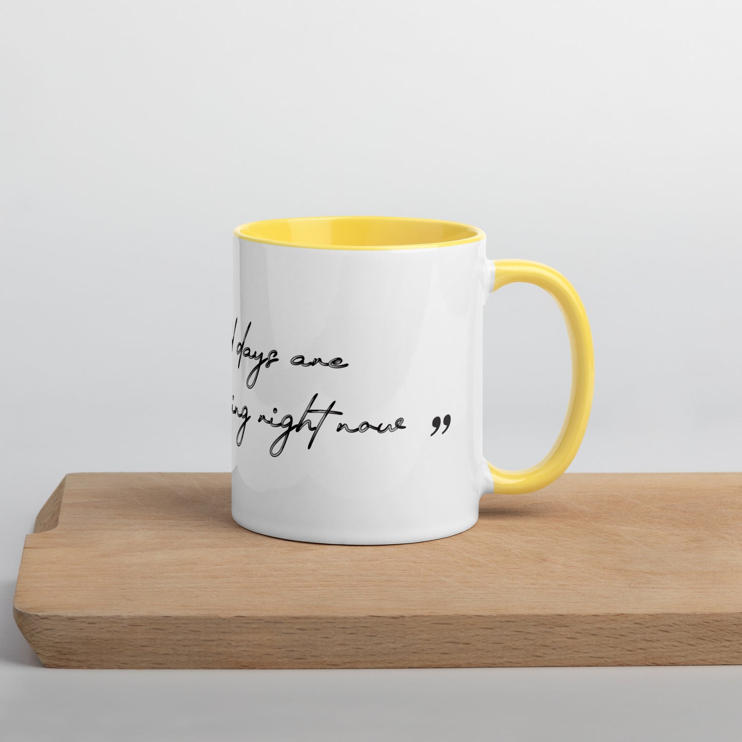 Mug with inscription / Good old days
