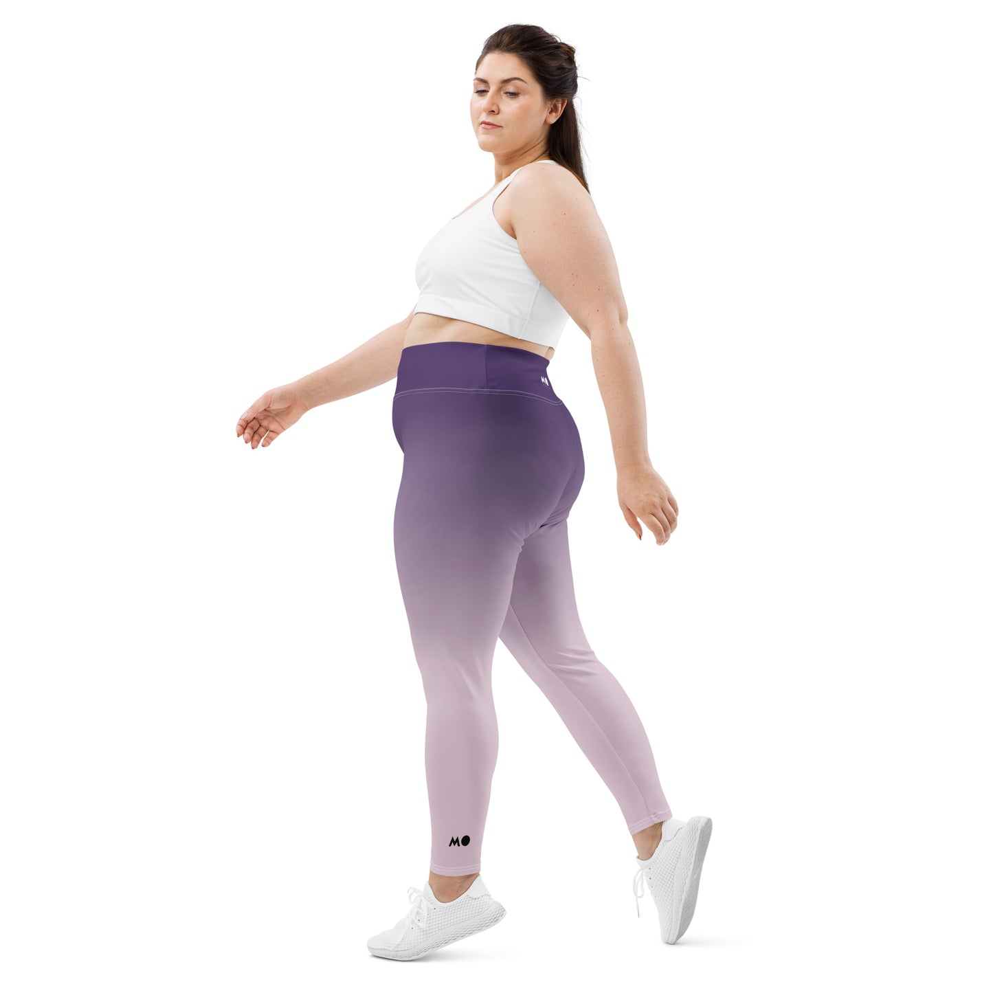 Plus Size Leggings / Purple bird