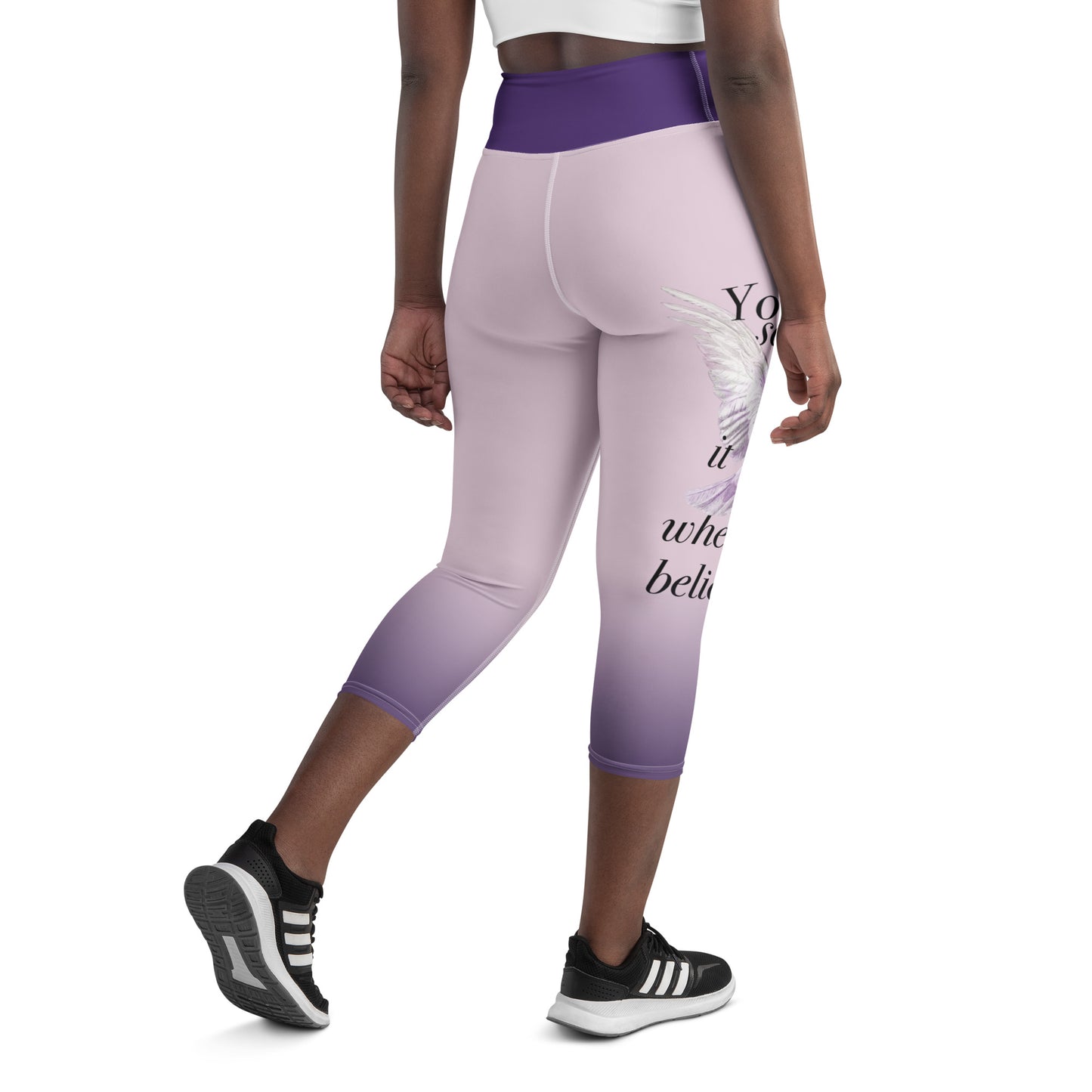 Yoga Capri Leggings / Bird