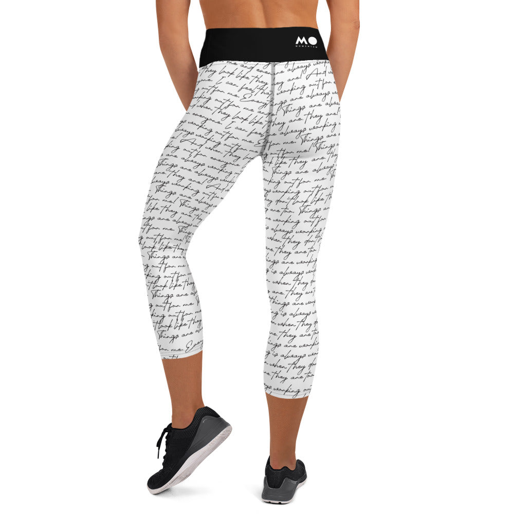 Things are working / High waist Capri Leggings