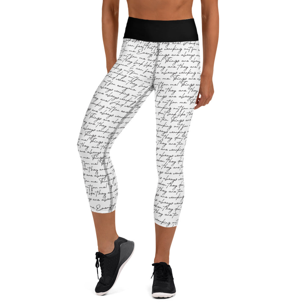 Things are working / High waist Capri Leggings