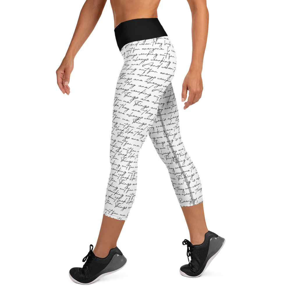 Things are working / High waist Capri Leggings