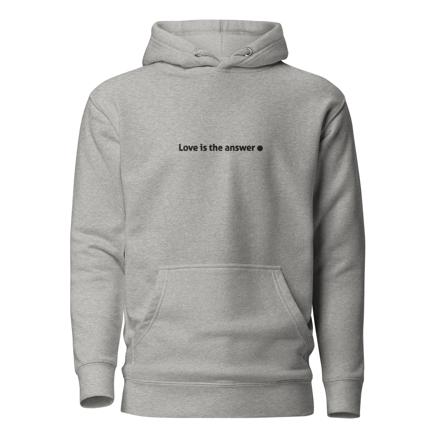 Premium unisex hoodie / Love is the answer