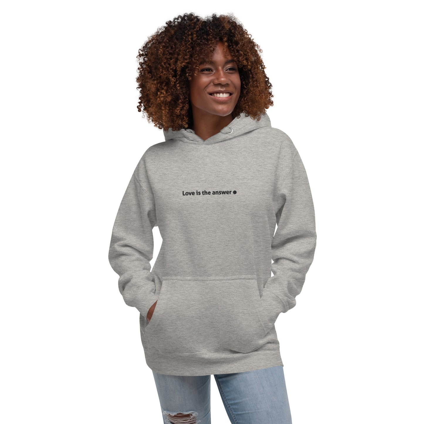 Premium unisex hoodie / Love is the answer