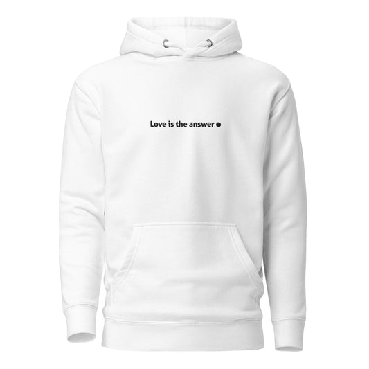 Premium unisex hoodie / Love is the answer