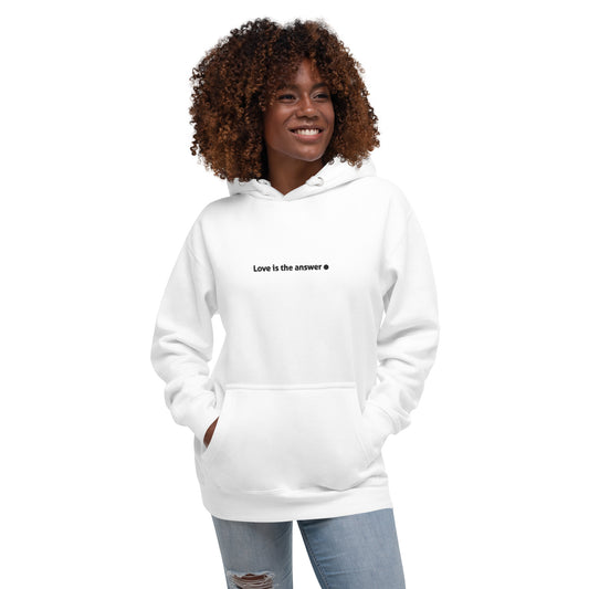 Premium unisex hoodie / Love is the answer