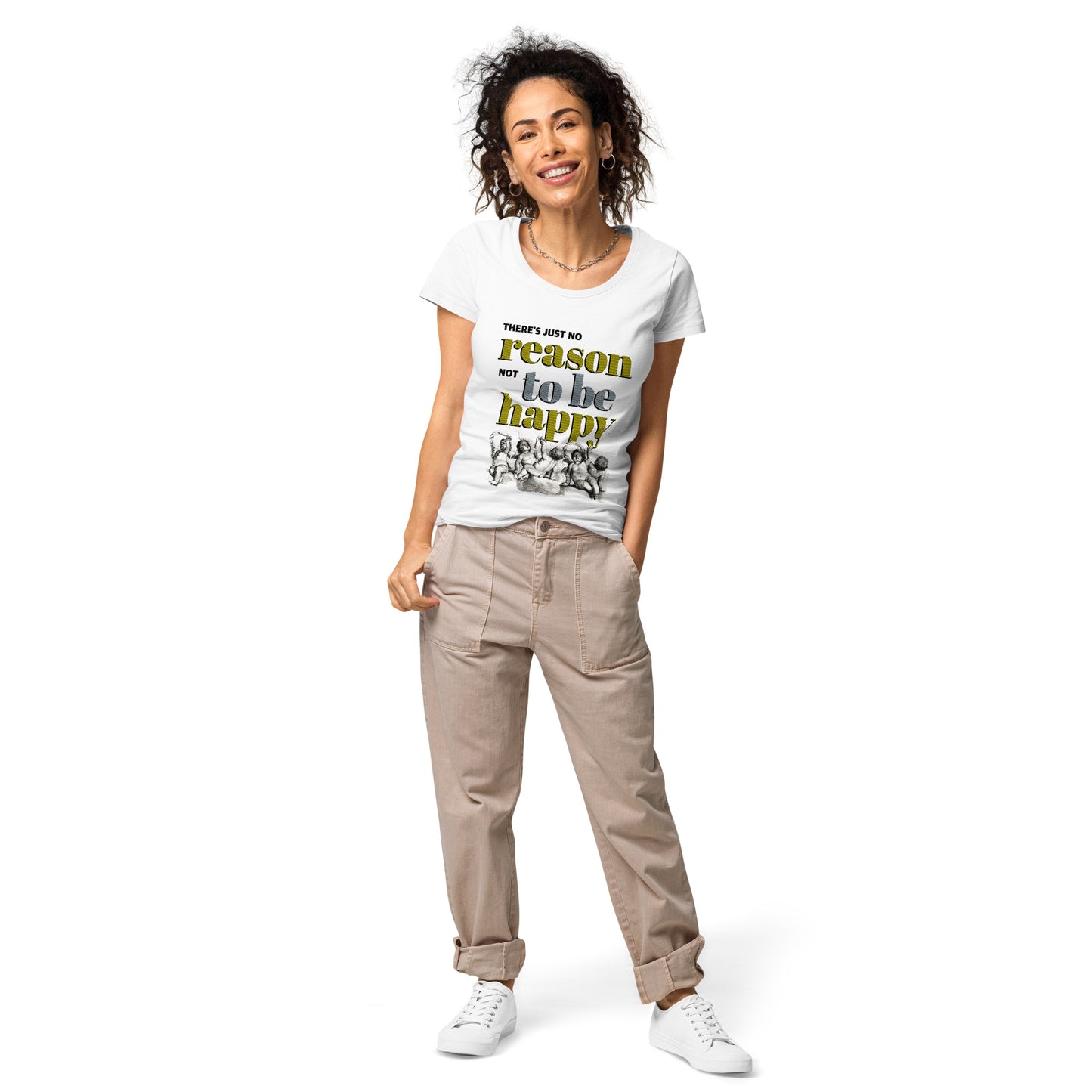 Women’s Organic T-shirt / Reason to be happy